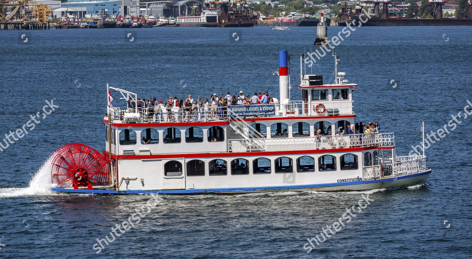 Old Paddle Steamer Vancouver Harbour Vancouver Editorial Stock Photo