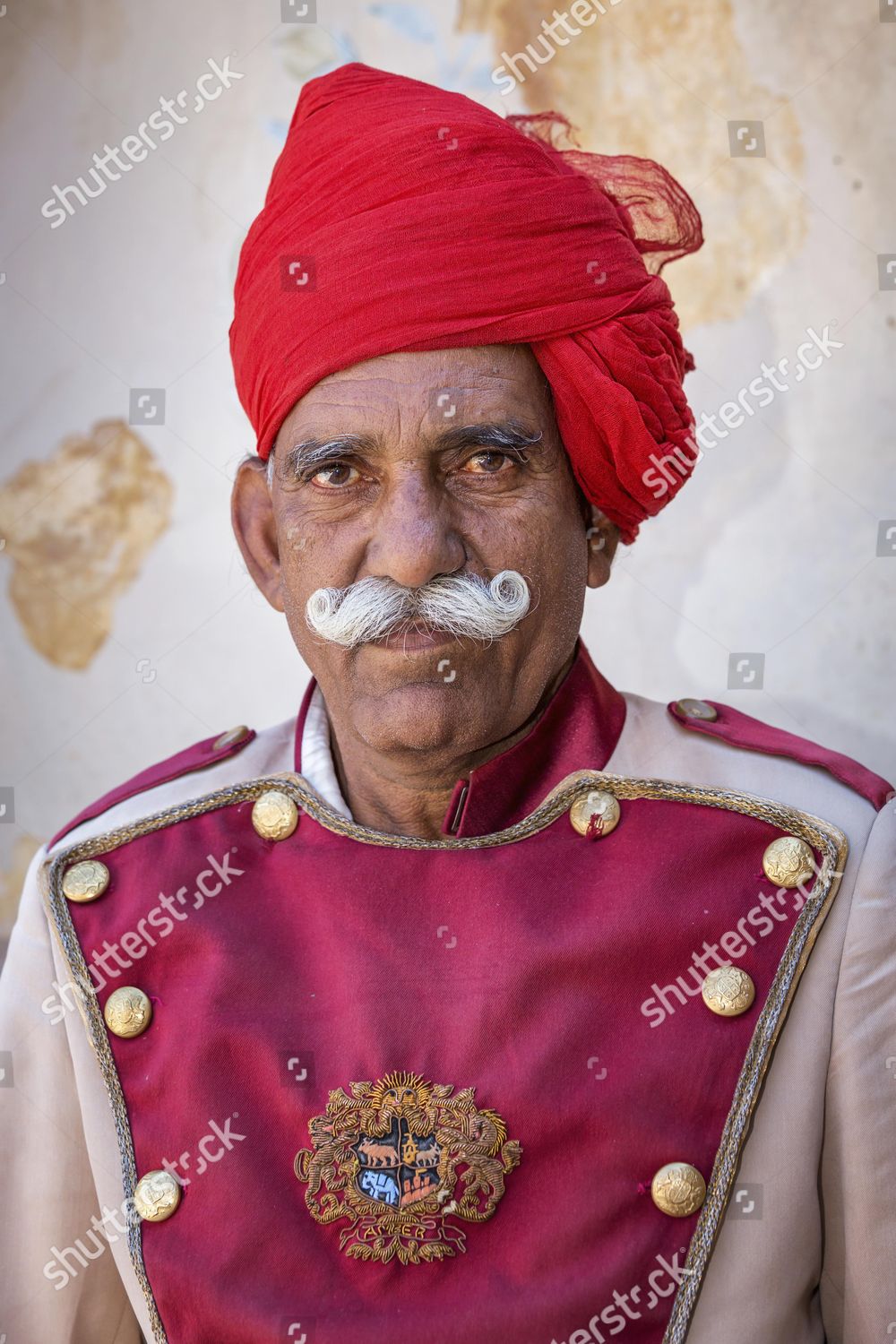 Elderly Rajasthan Man Rajasthani Beard Portrait Editorial Stock Photo ...