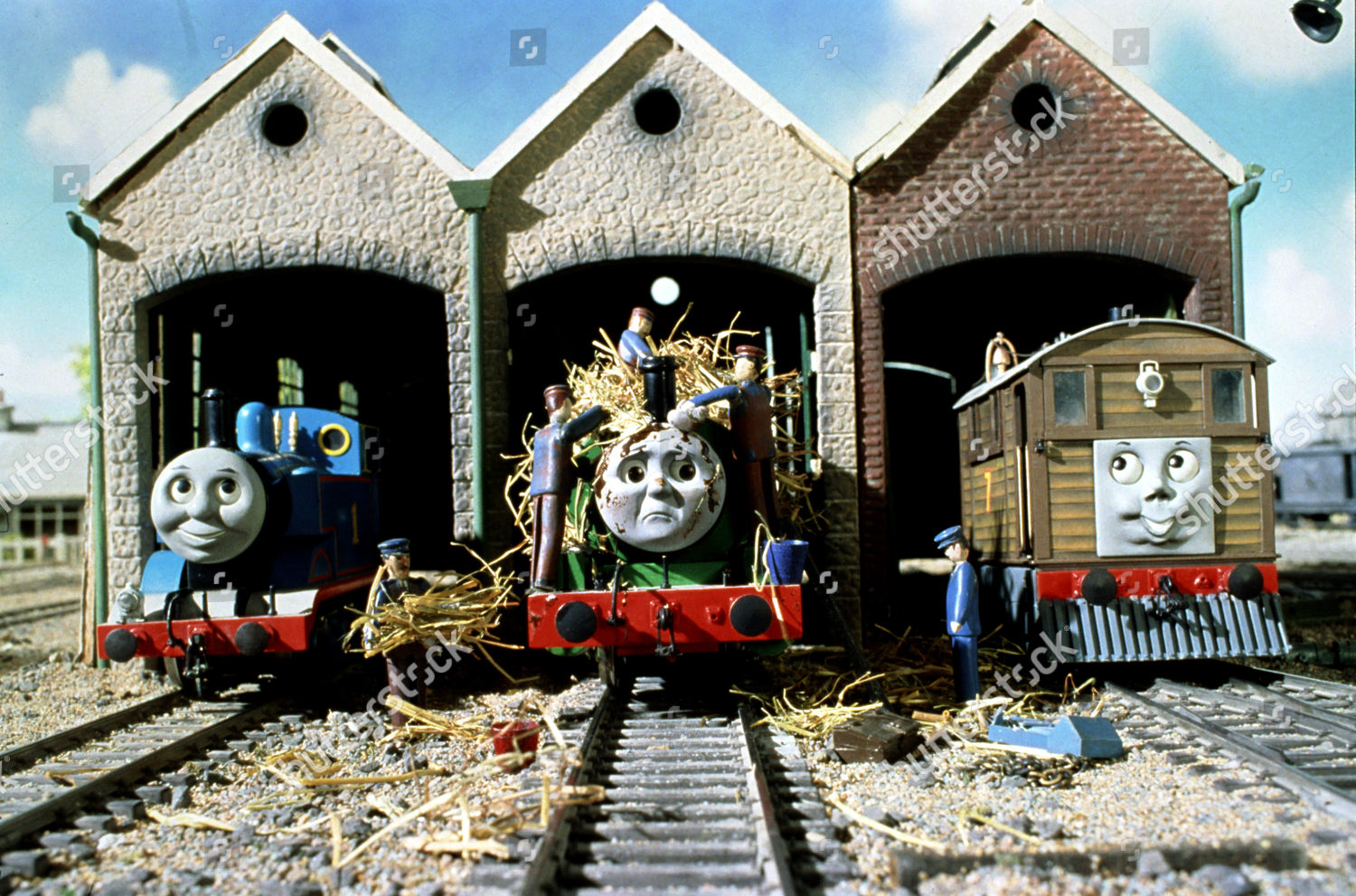 Thomas Tank Engine Percy Toby Editorial Stock Photo - Stock Image 