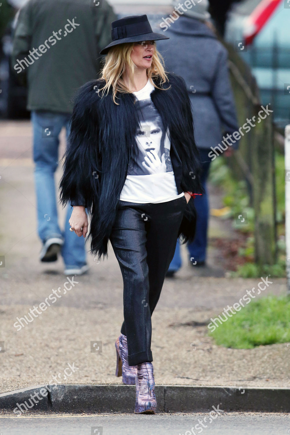 Kate Moss David Bowie Tshirt Editorial Stock Photo Stock Image