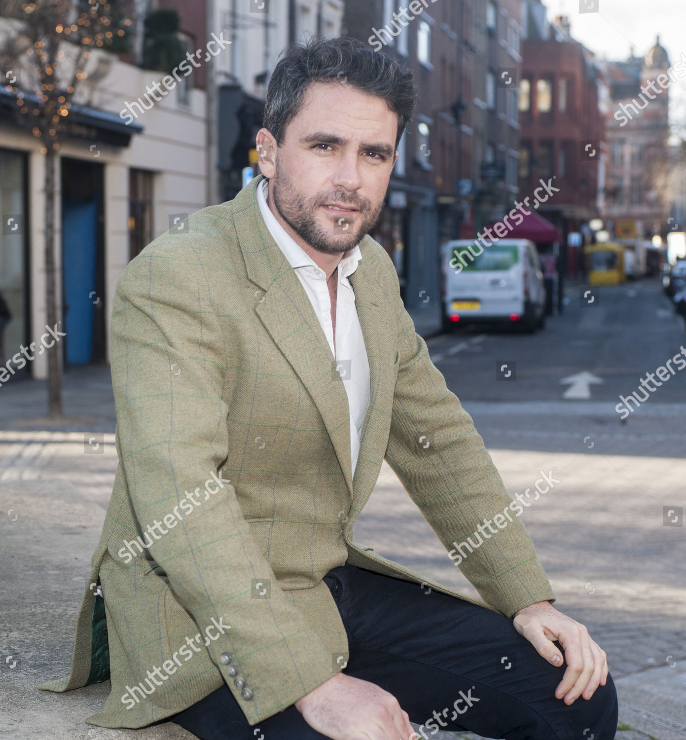 editorial stock photo of explorer levison wood who has recently