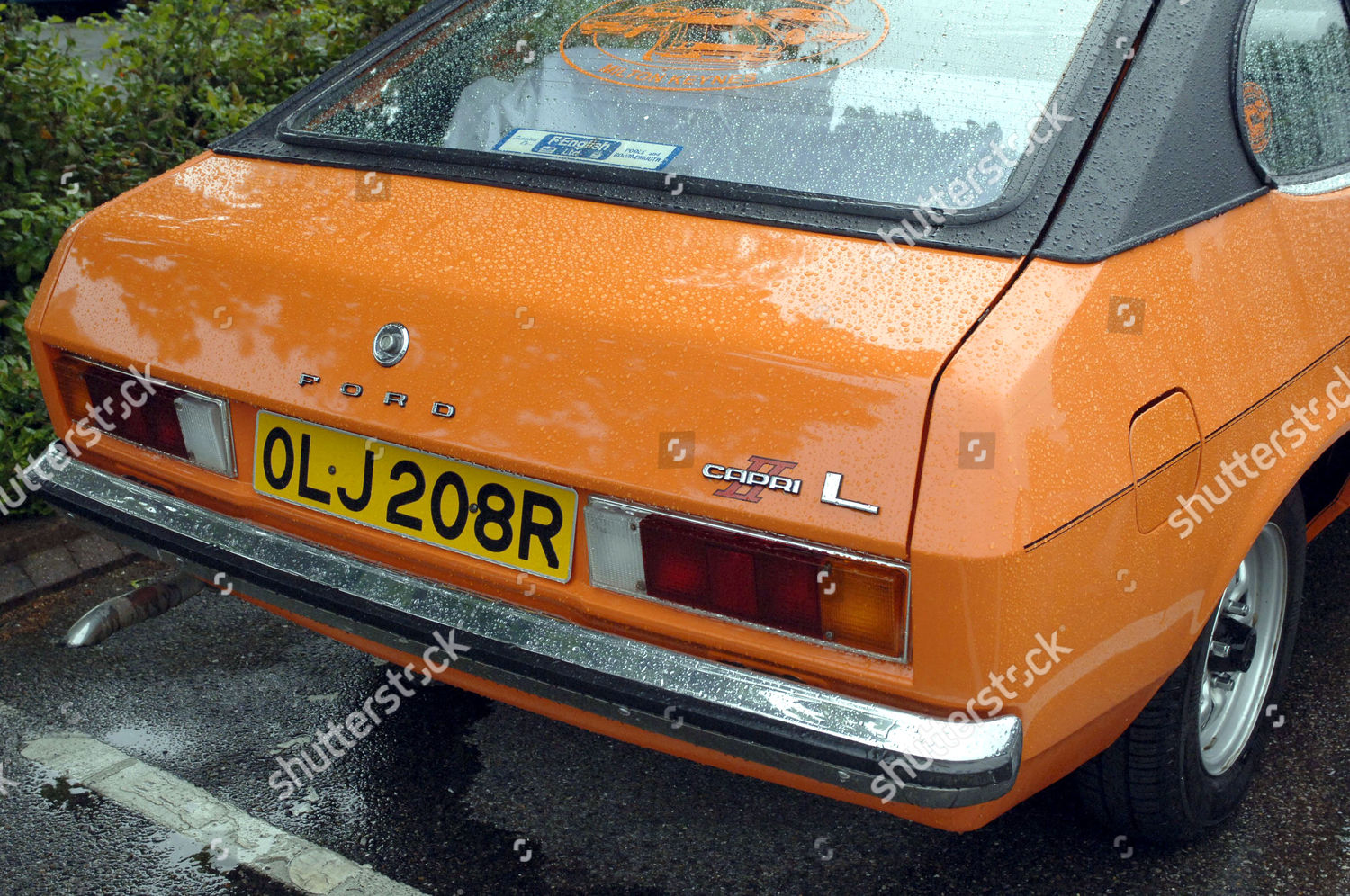 Classic Ford Capri Original Garish Orange Editorial Stock Photo Stock Image Shutterstock