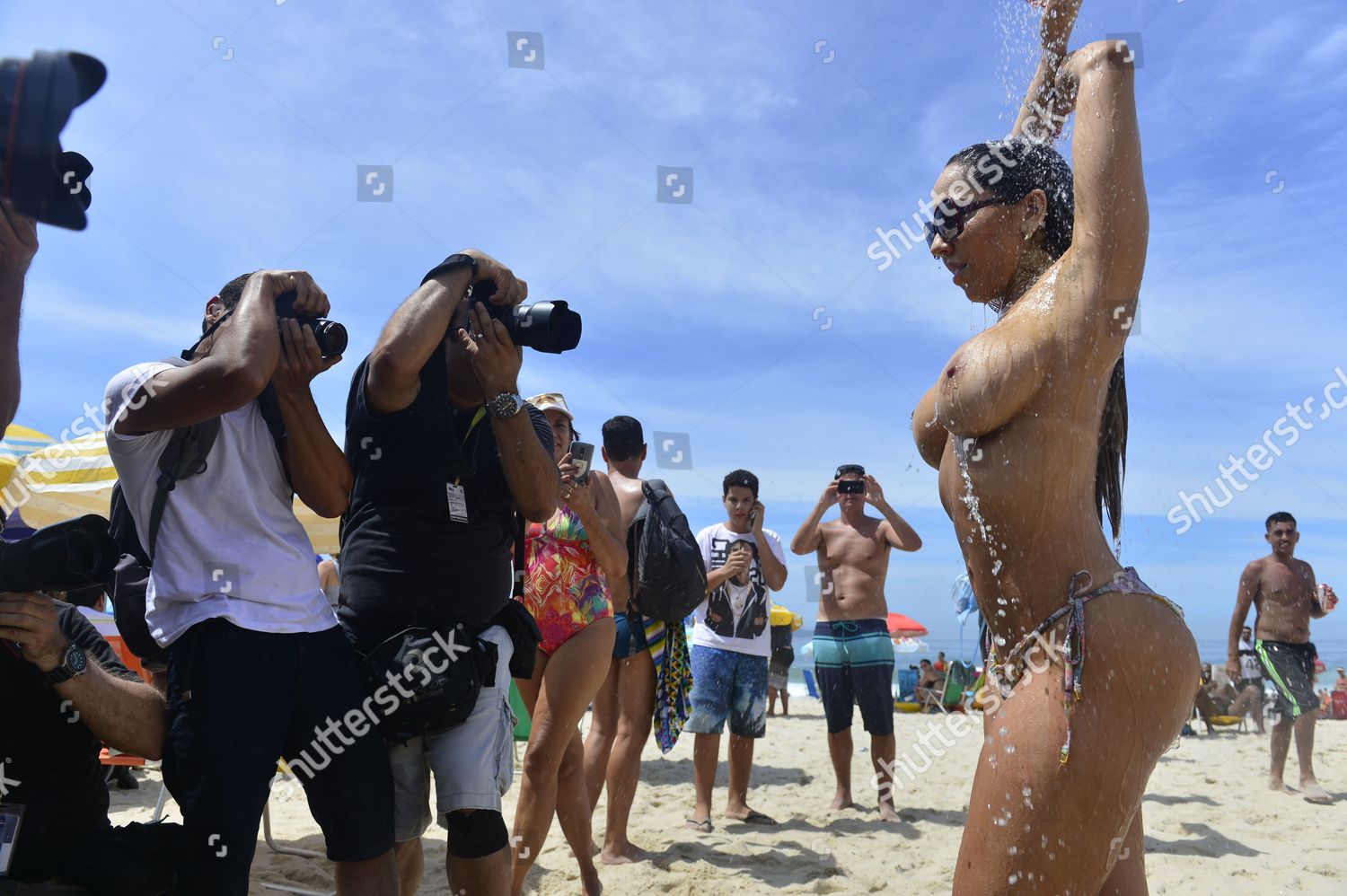 Movement Created Legalisation Topless Bathing Brazil Protesting Redaktionelles Stockfoto Stockbild Shutterstock