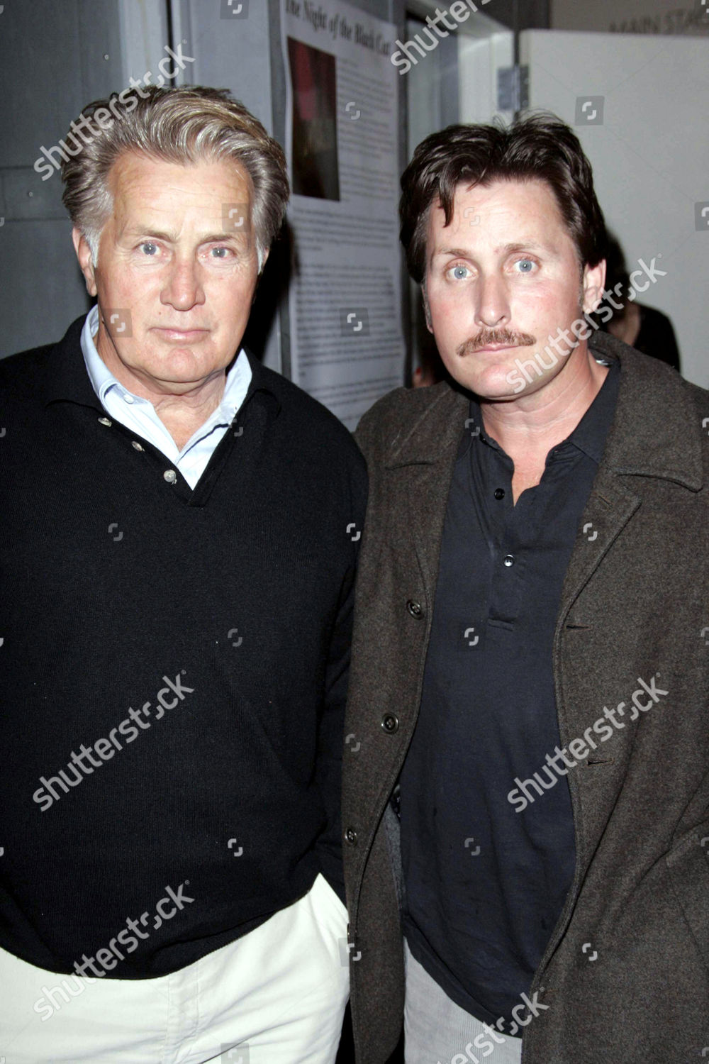 Martin Sheen Emilio Estevez Editorial Stock Photo - Stock Image