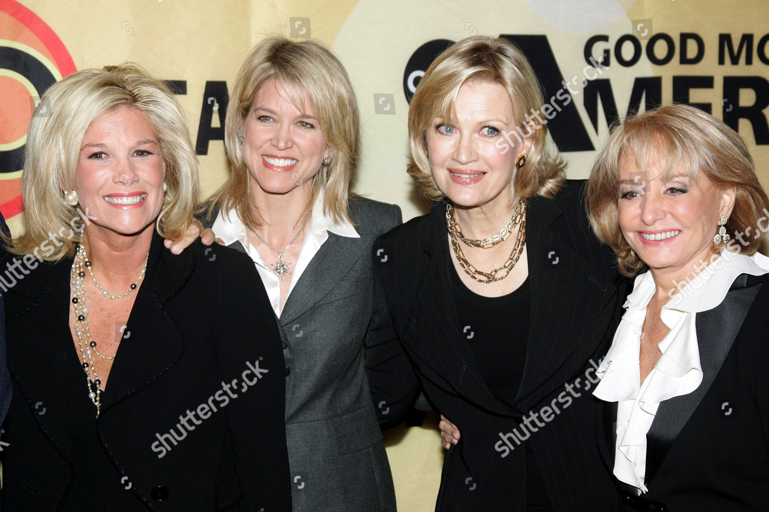 Joan Lunden Paula Zahn Diane Sawyer Barbara Foto Editorial En Stock Imagen En Stock Shutterstock