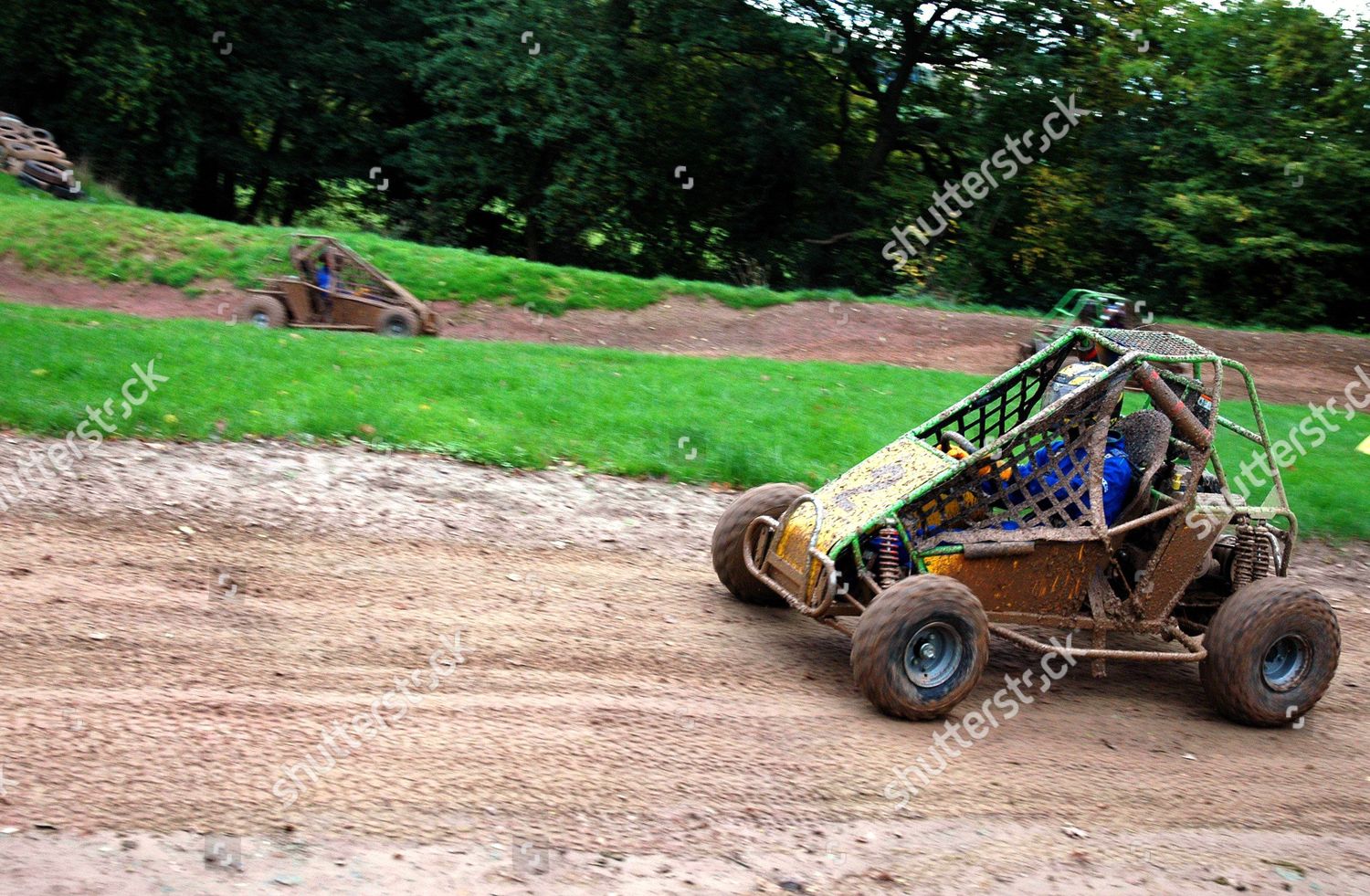 Go Karts During Race Editorial Stock Photo Stock Image