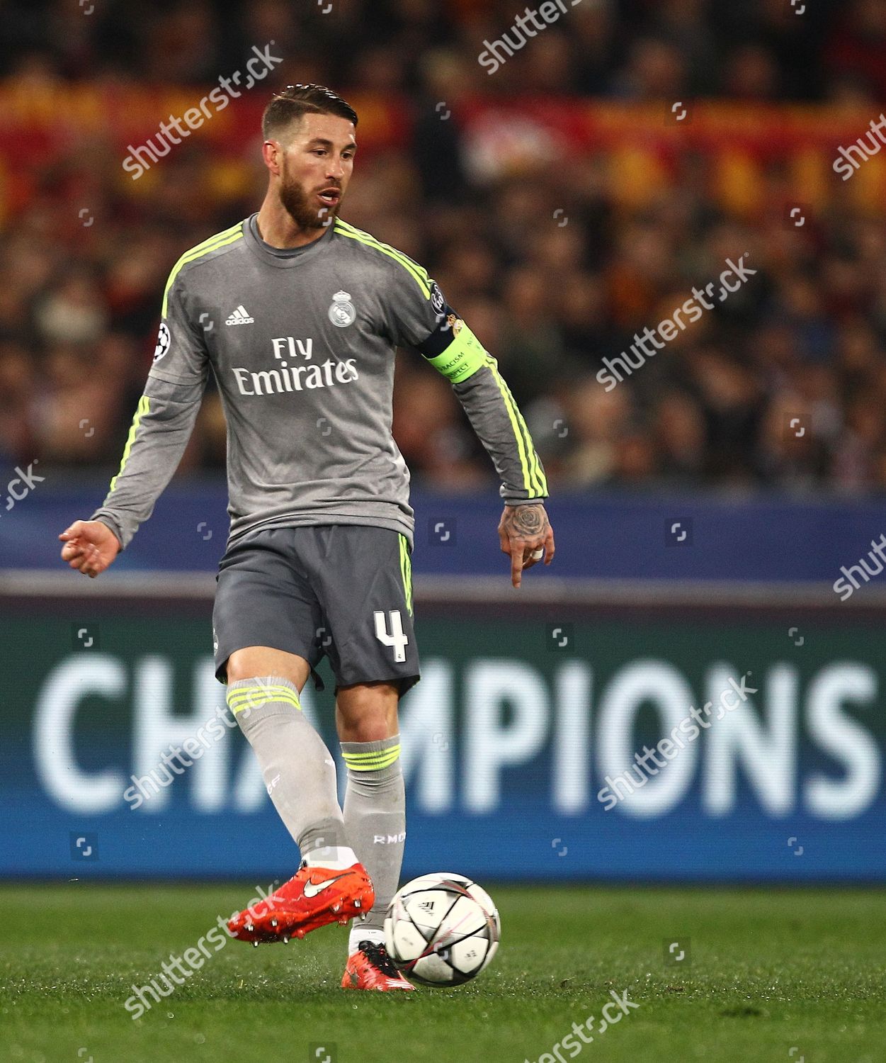 Sergio Ramos Real Madrid During Uefa Champions Editorial Stock Photo Stock Image Shutterstock