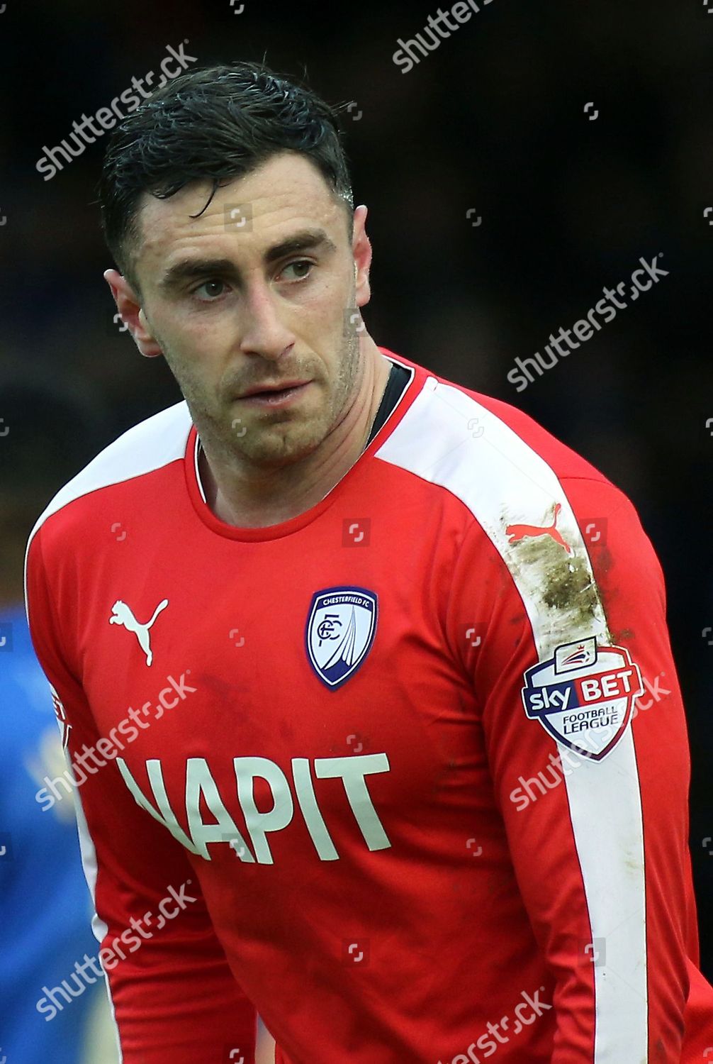 Lee Novak Chesterfield Scorer Their Second Editorial Stock Photo 