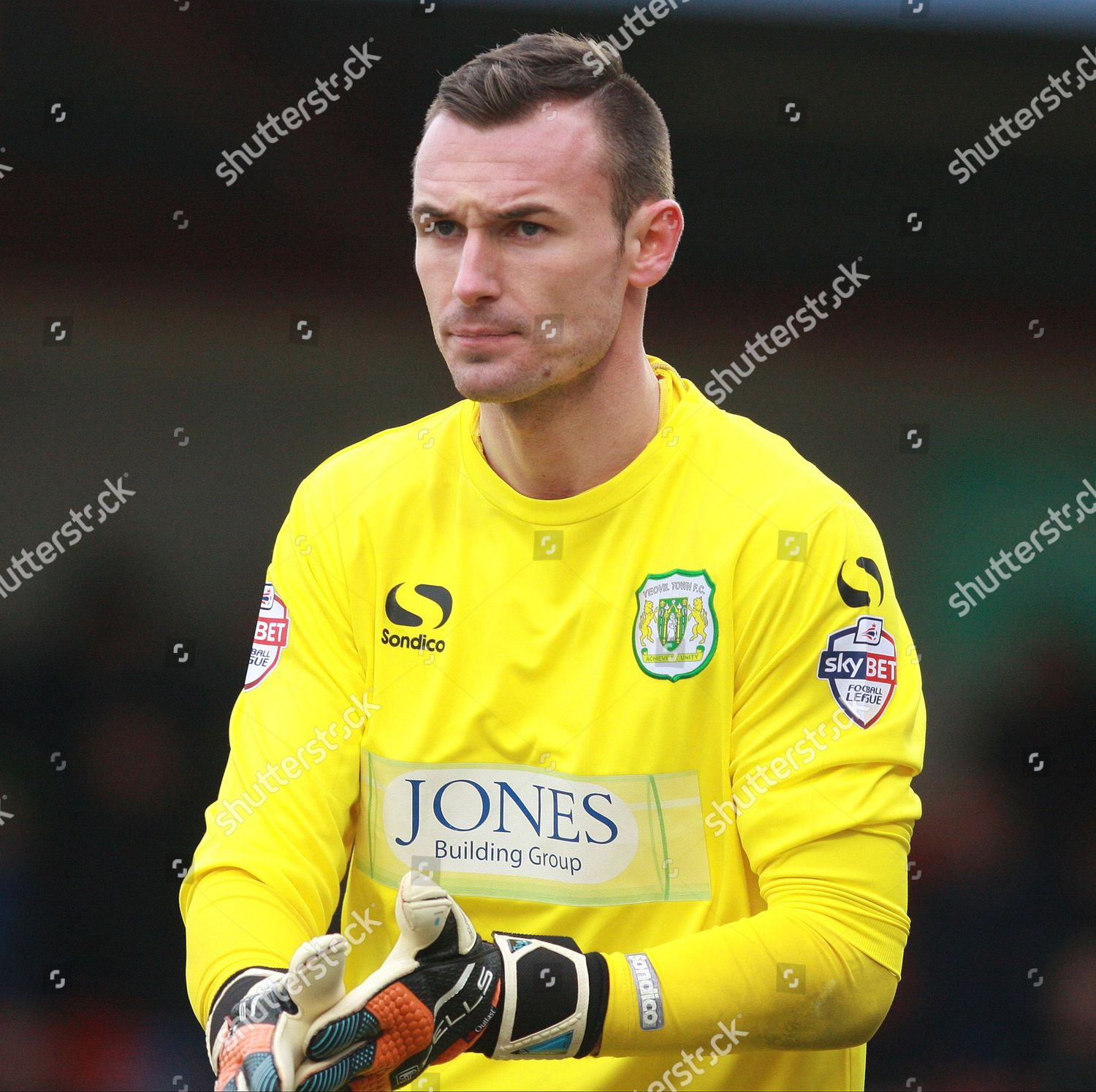 Yeovil Town Goalkeeper Artur Krysiak During Editorial Stock Photo ...