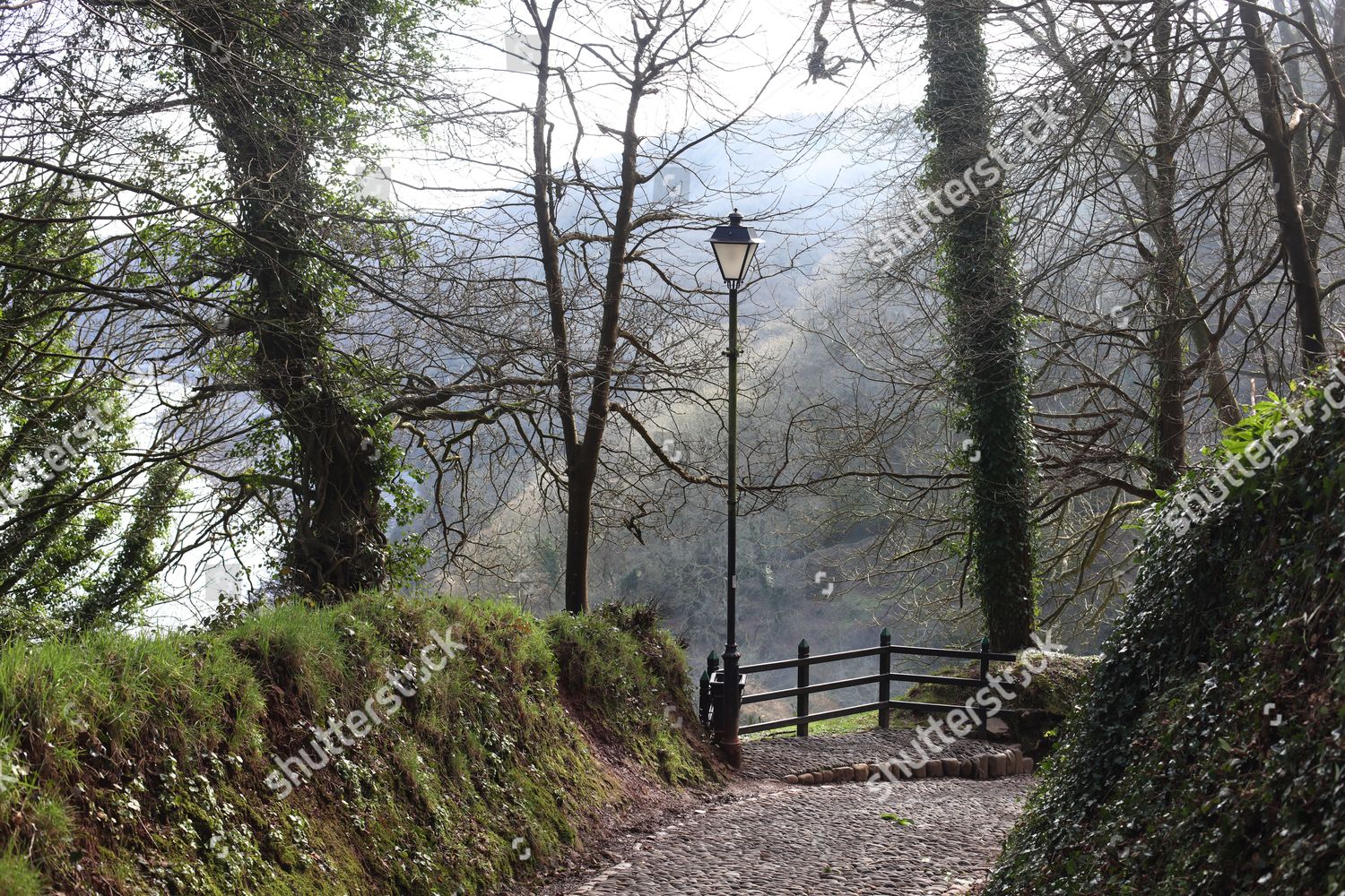 Lane Clovelly Devon Editorial Stock Photo Stock Image Shutterstock