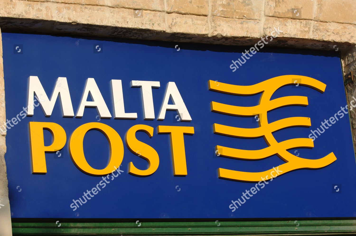 Malta Post Sign Island Malta Editorial Stock Photo Stock Image