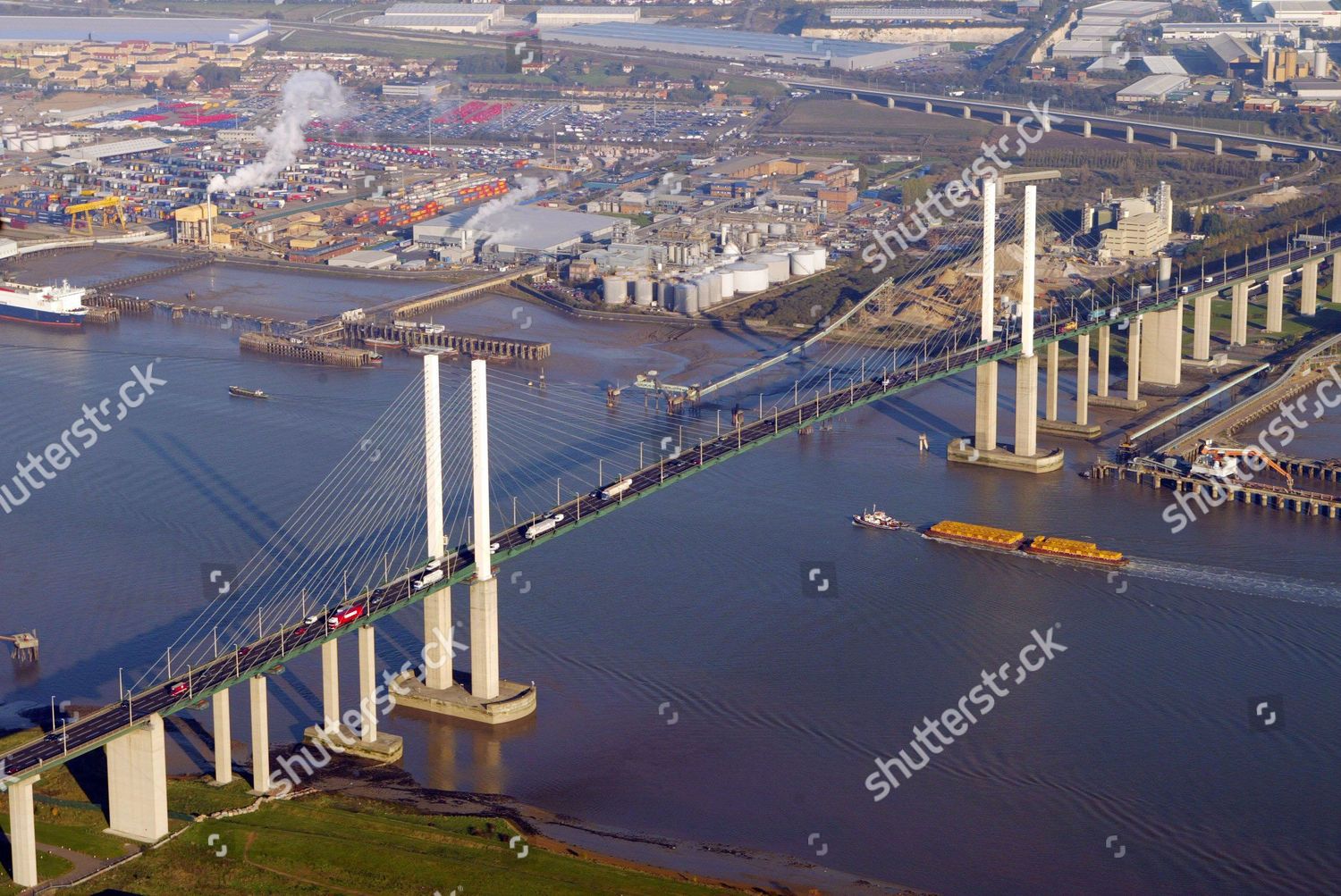 Queen Elizabeth Ii Bridge Dartford Kent Editorial Stock Photo - Stock ...