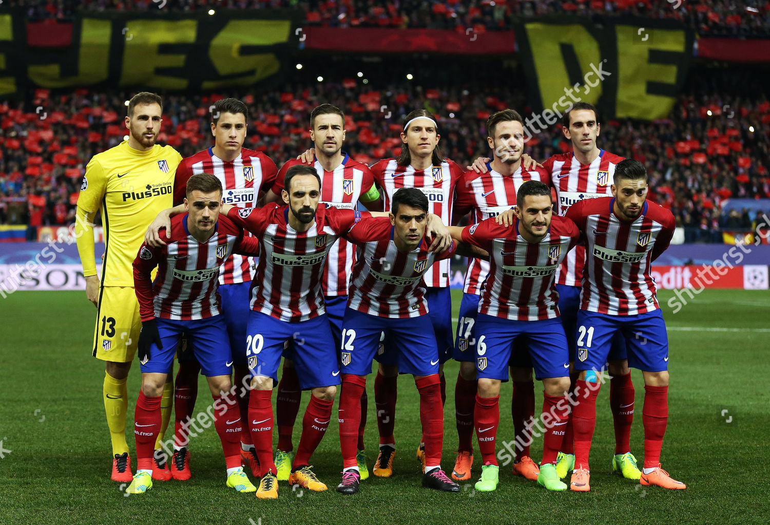 Atletico Madrid Team Group Before Uefa Champions Editorial Stock Photo Stock Image Shutterstock