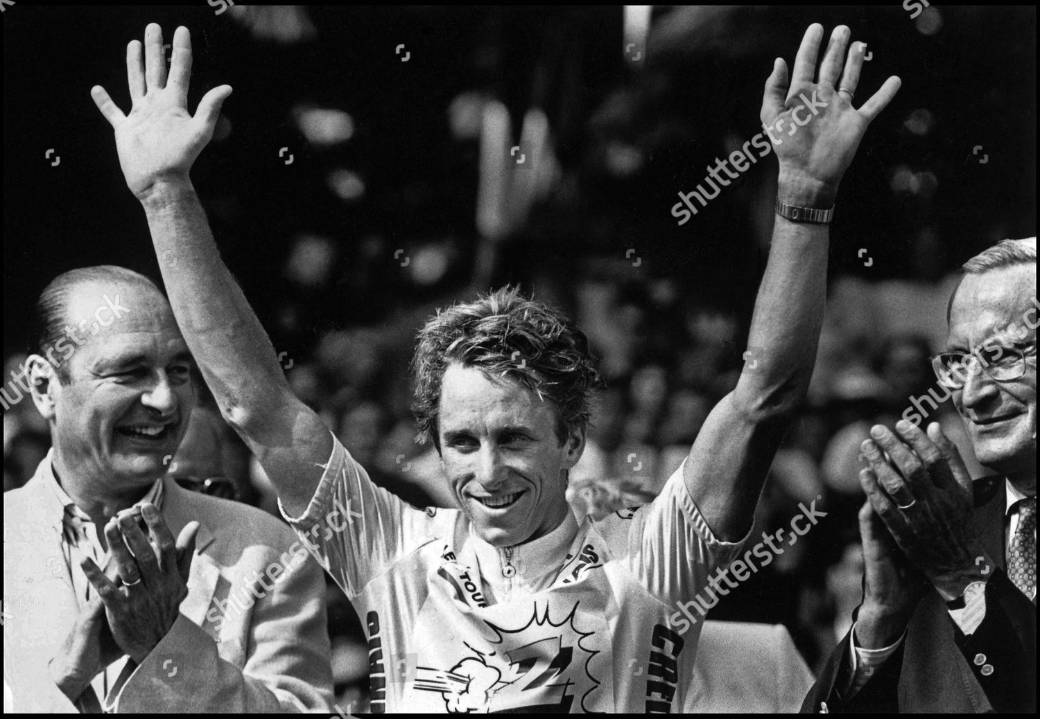 Jacques Chirac Greg Lemond Podium Paris Editorial Stock Photo - Stock ...