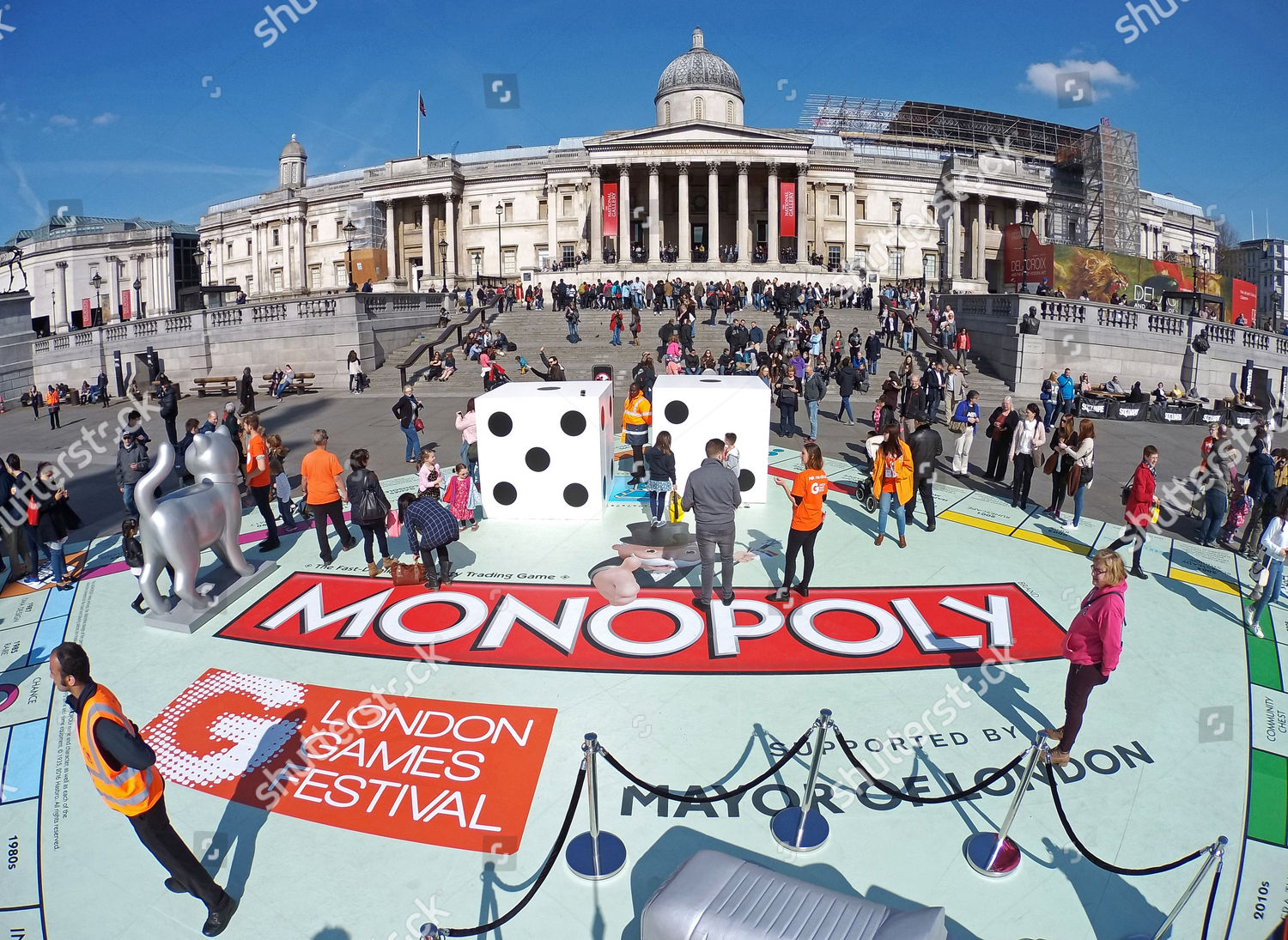 Giant Monopoly Board London Games Festival Editorial Stock Photo