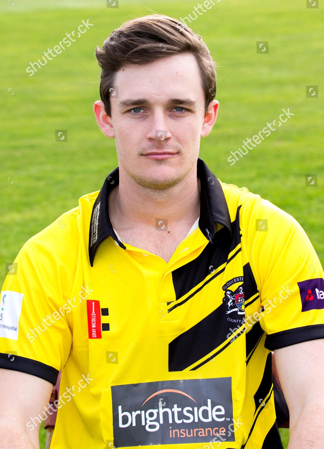 Gareth Roderick Gloucestershire Cricket Poses Headshot Editorial Stock ...