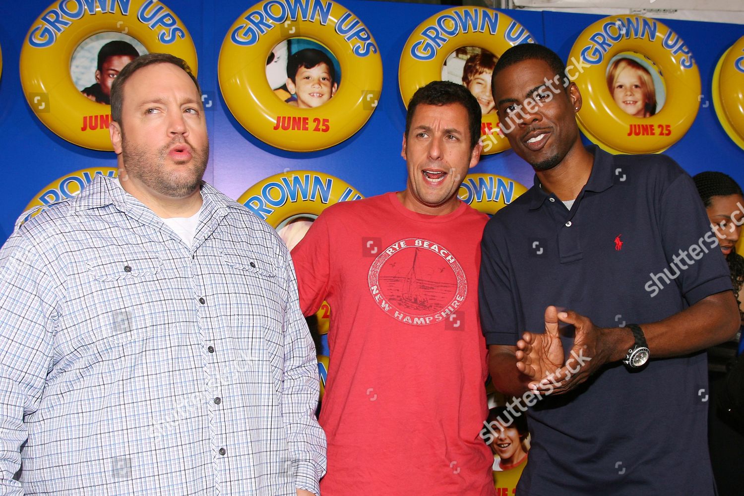 Kevin James Adam Sandler Chris Rock Editorial Stock Photo - Stock Image