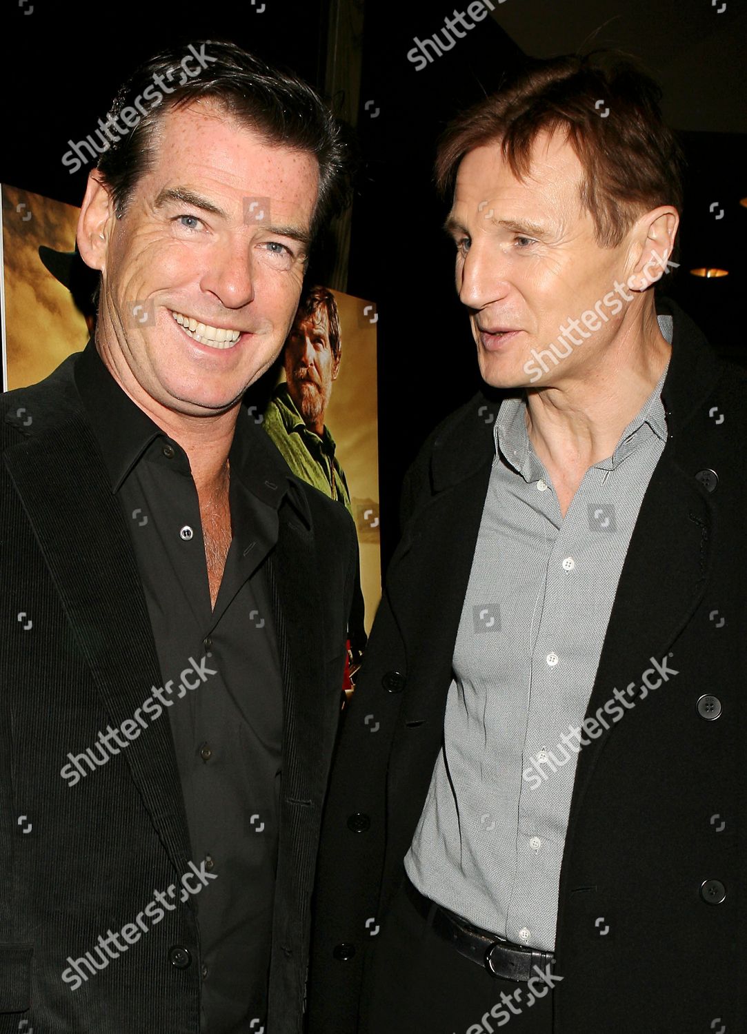 Pierce Brosnan Liam Neeson Editorial Stock Photo Stock Image