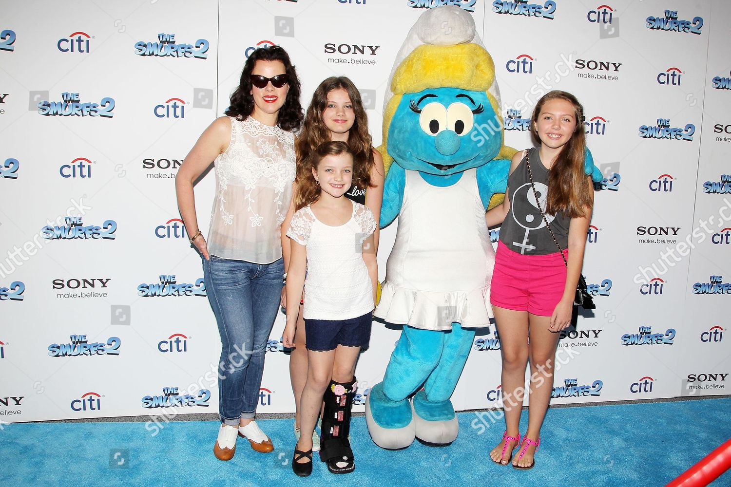 Debi Mazar Daughters Giulia Isabel Corcos Editorial Stock Photo - Stock