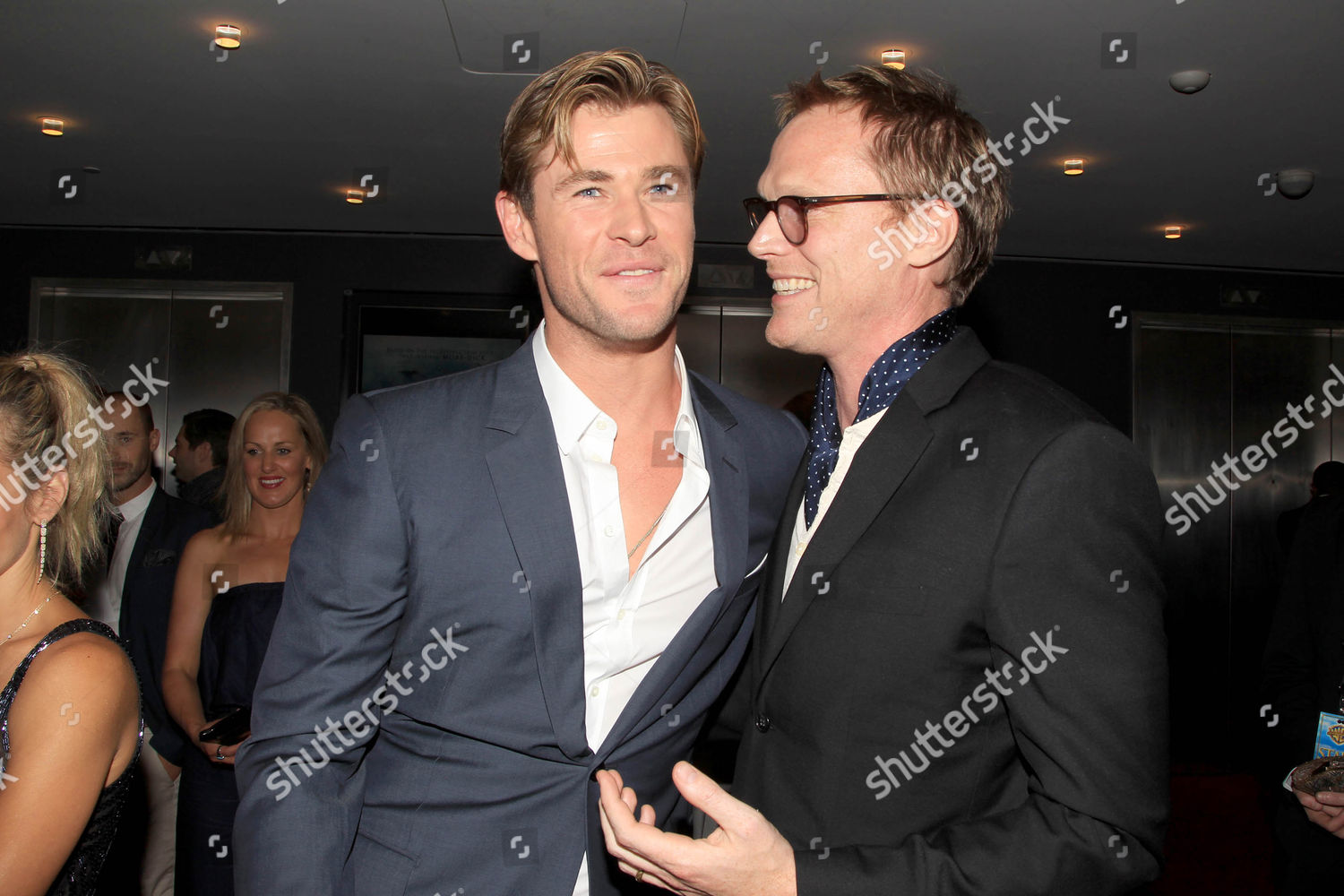 Chris Hemsworth Paul Bettany Editorial Stock Photo - Stock Image ...