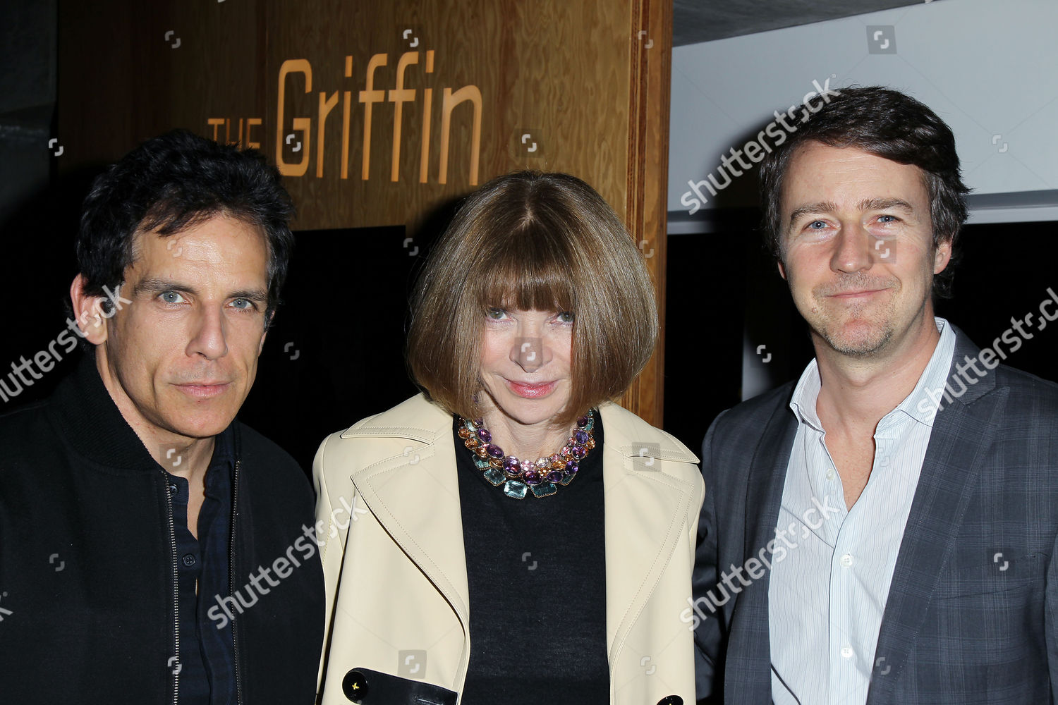 Ben Stiller Anna Wintour Edward Norton Editorial Stock Photo - Stock