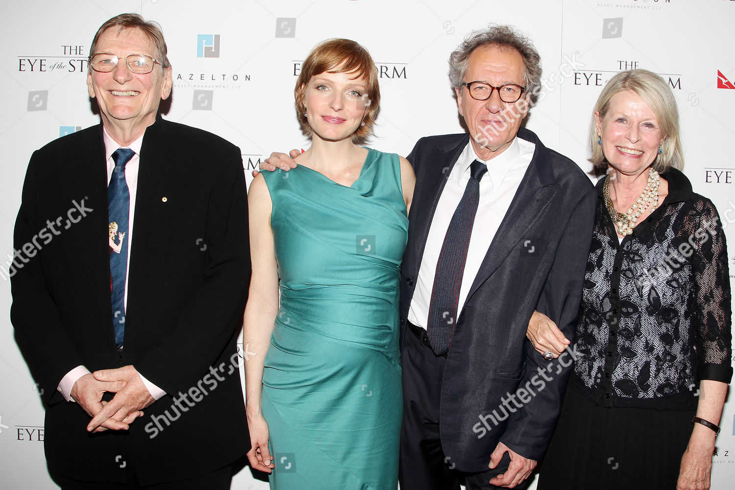 Fred Schepisi Alexandra Schepisi Geoffrey Rush Editorial Stock Photo