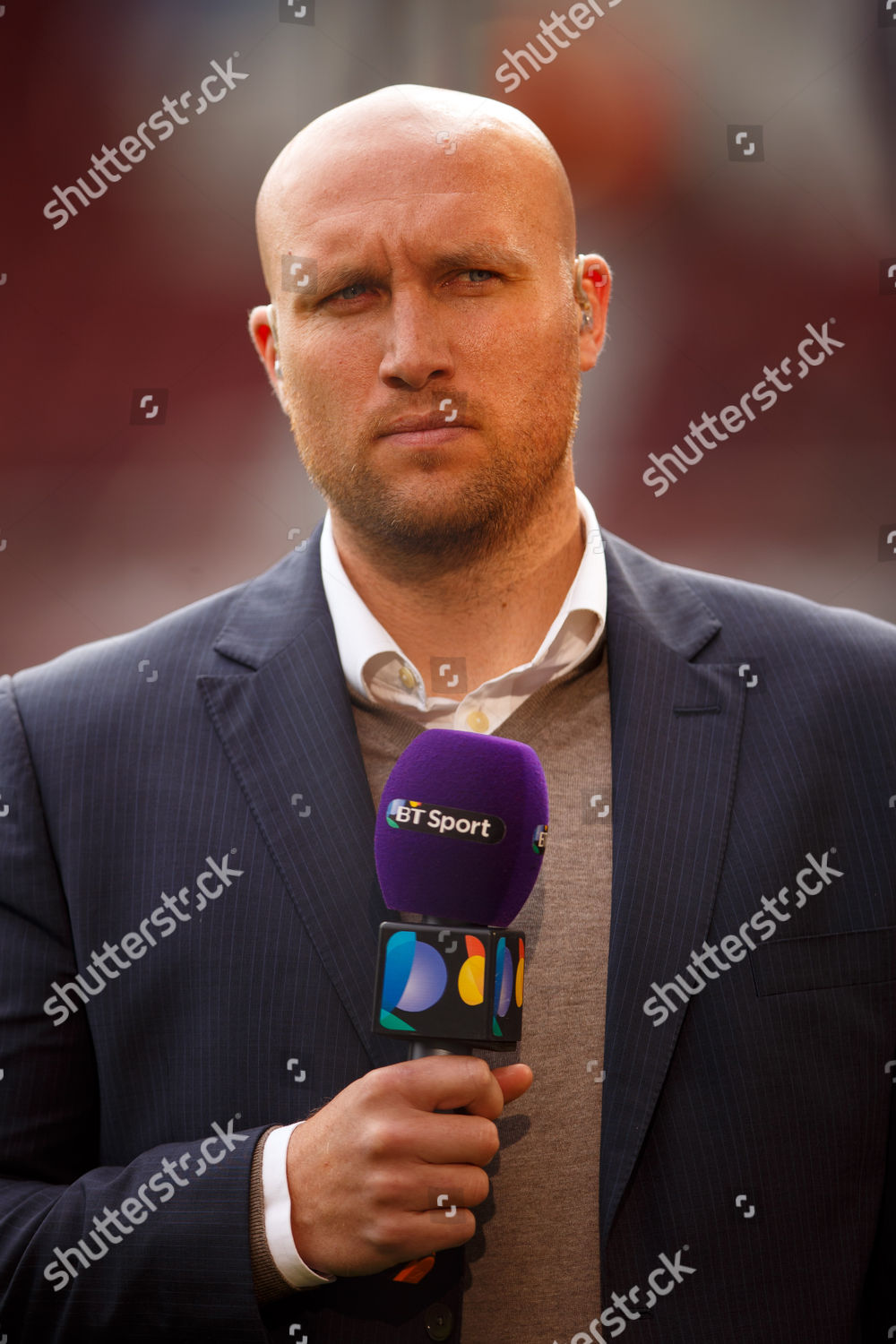 Bt Sport Commentator Dean Ashton During Editorial Stock Photo Stock