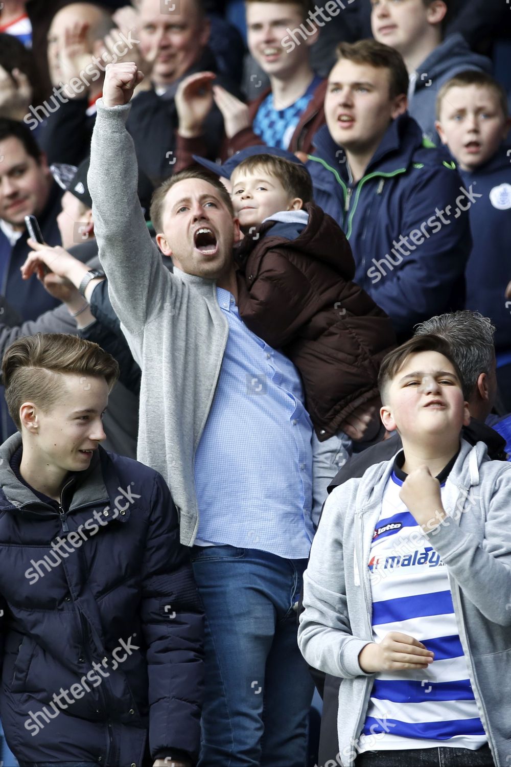 Qpr Fans Celebrates Late Winning Goal Editorial Stock Photo - Stock ...