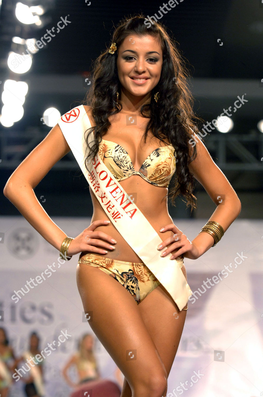 Miss World Contestant Sanja Grohar Slovenia Editorial Stock Photo