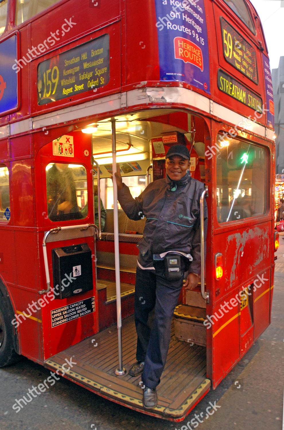 159 Routemaster Bus Conductor Editorial Stock Photo - Stock Image ...