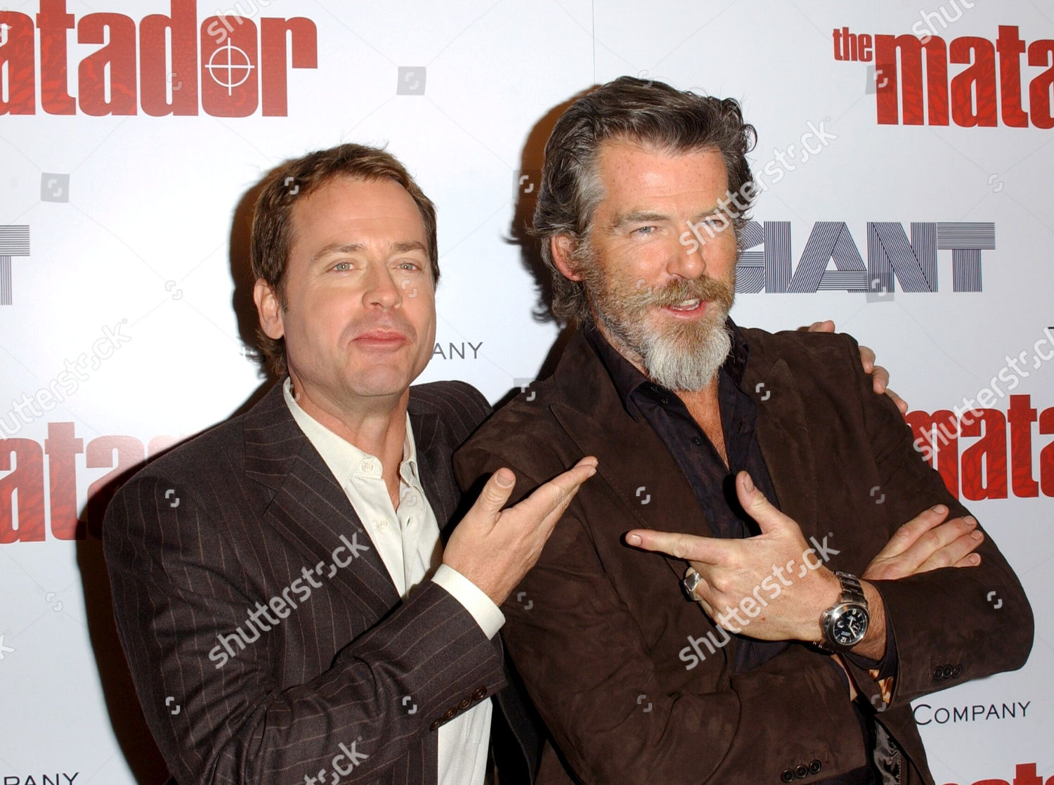 Greg Kinnear Pierce Brosnan Editorial Stock Photo Stock Image