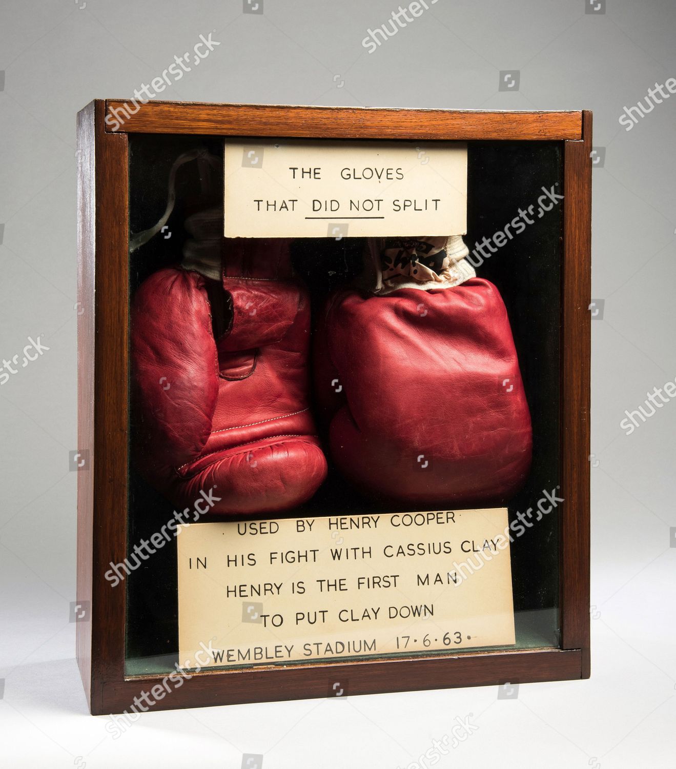 SIR HENRY COOPER BOXING GLOVES Editorial Stock Photo Stock Image
