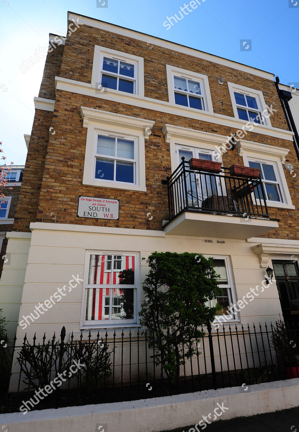 Red White Striped House South End Editorial Stock Photo Stock Image Shutterstock