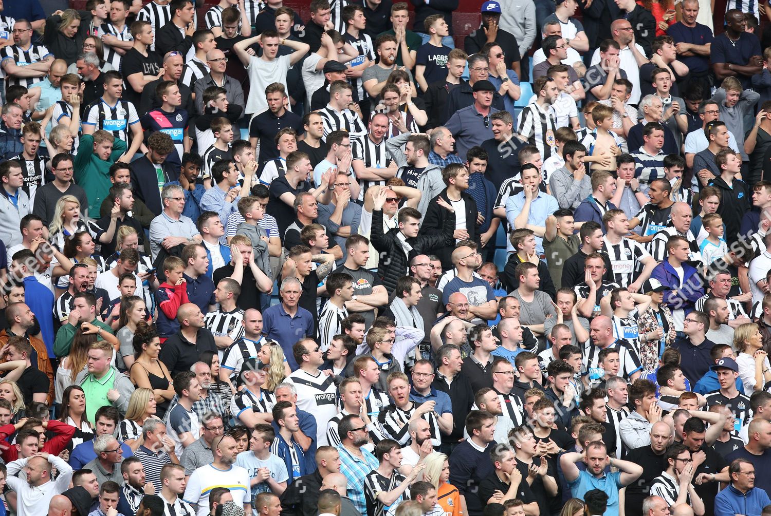 Newcastle Fans Show Their Distress During Editorial Stock Photo - Stock ...