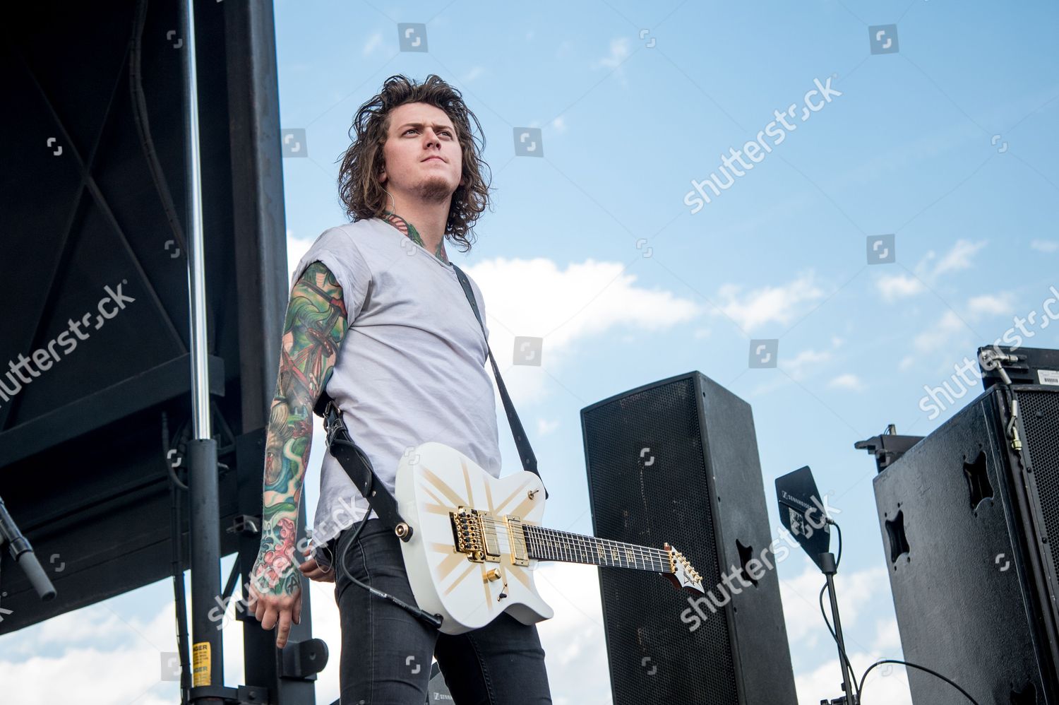 Asking Alexandria Ben Bruce Editorial Stock Photo - Stock Image ...