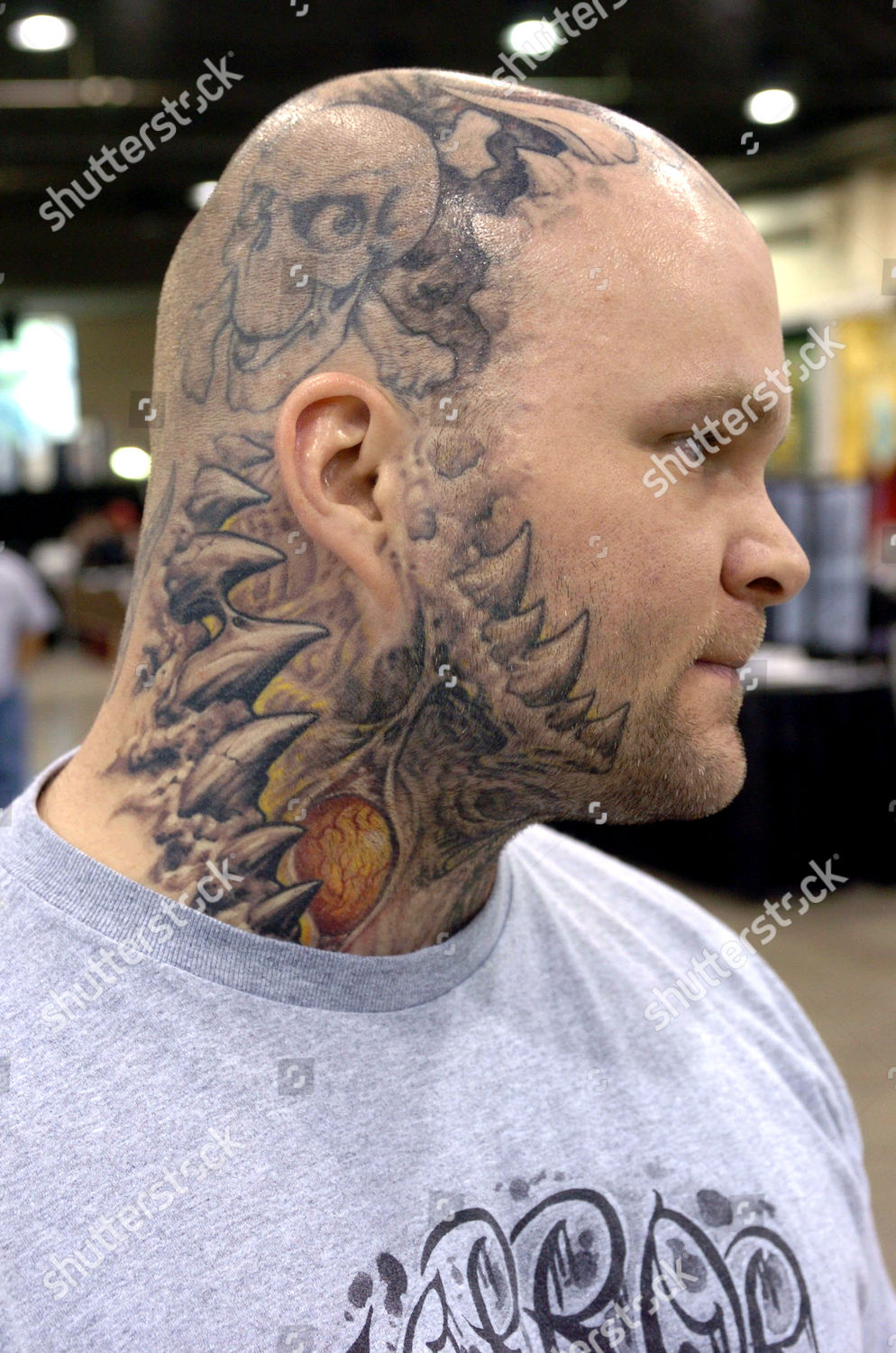 Man Tattooed Head Editorial Stock Photo Stock Image Shutterstock