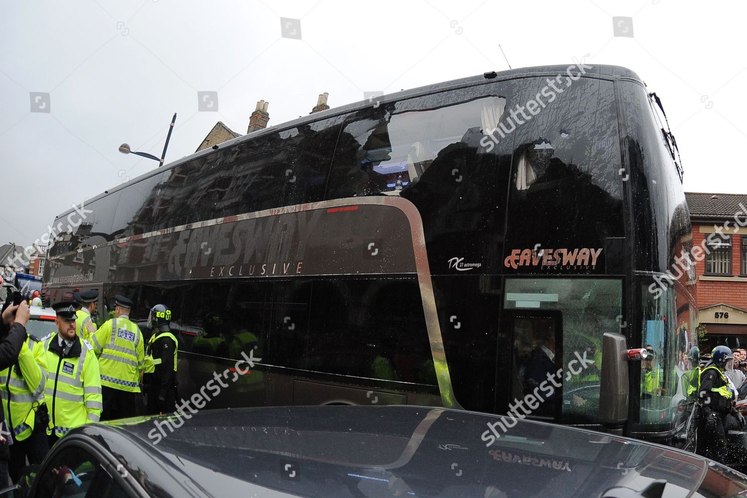 Manchester United Team Bus Broken Window Struggles Editorial Stock Photo Stock Image Shutterstock
