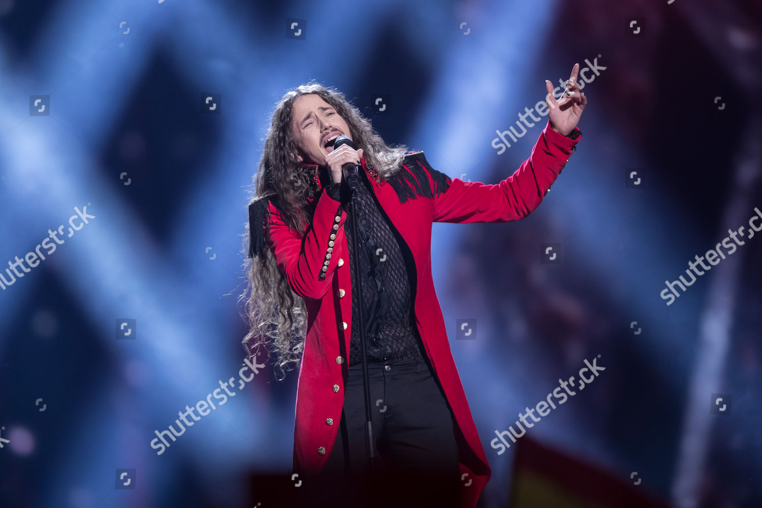 Michal Szpak Poland Performs His Song Color Editorial Stock Photo Stock Image Shutterstock