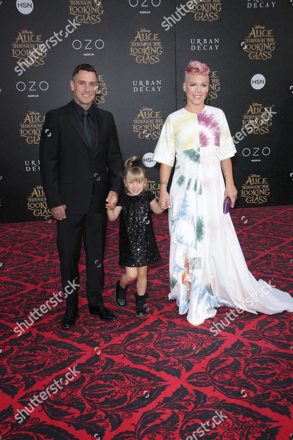 Pink Carey Hart Willow Sage Hart Editorial Stock Photo - Stock Image ...