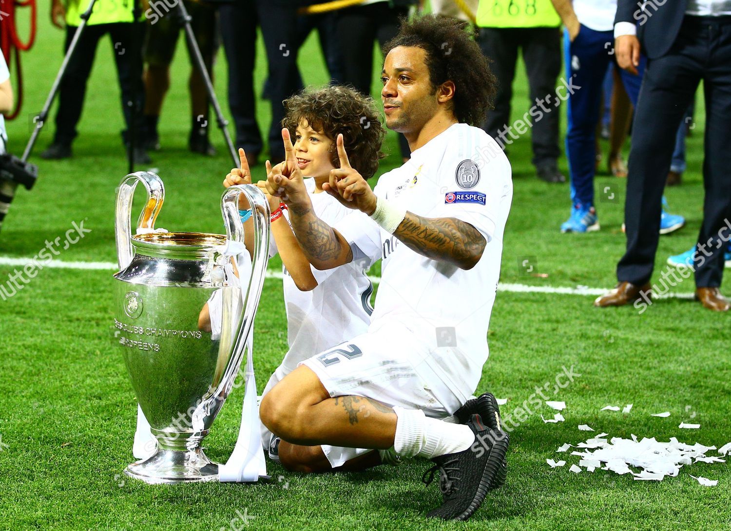 Marcelo Real Madrid Celebrates His Son During Editorial Stock Photo Stock Image Shutterstock