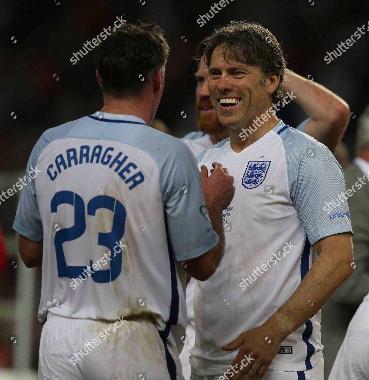 John Bishop Jamie Carragher During Soccer Editorial Stock Photo - Stock ...