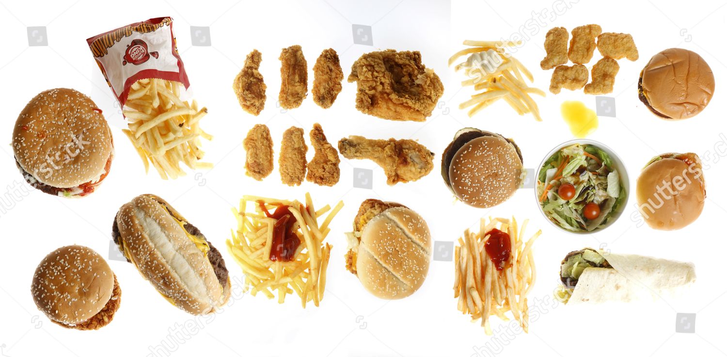 Fastfood Meals Various Snack Food Chains Editorial Stock Photo Stock