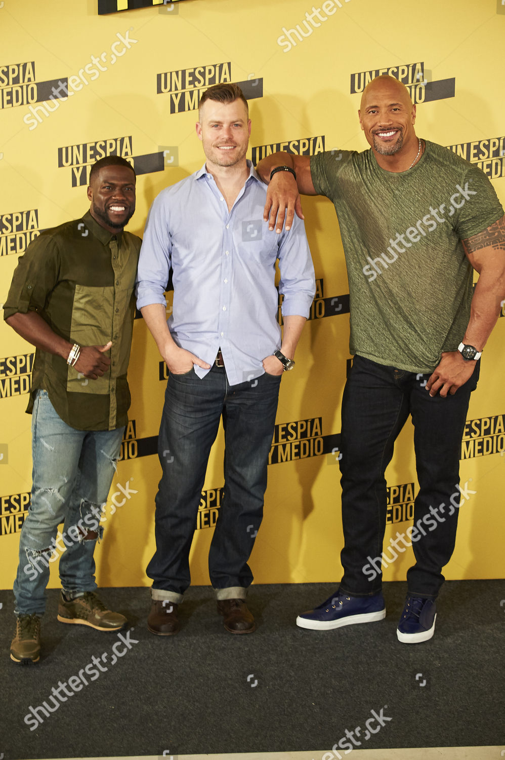 Dwayne Johnson Kevin Hart Rawson Thurber Editorial Stock Photo - Stock ...