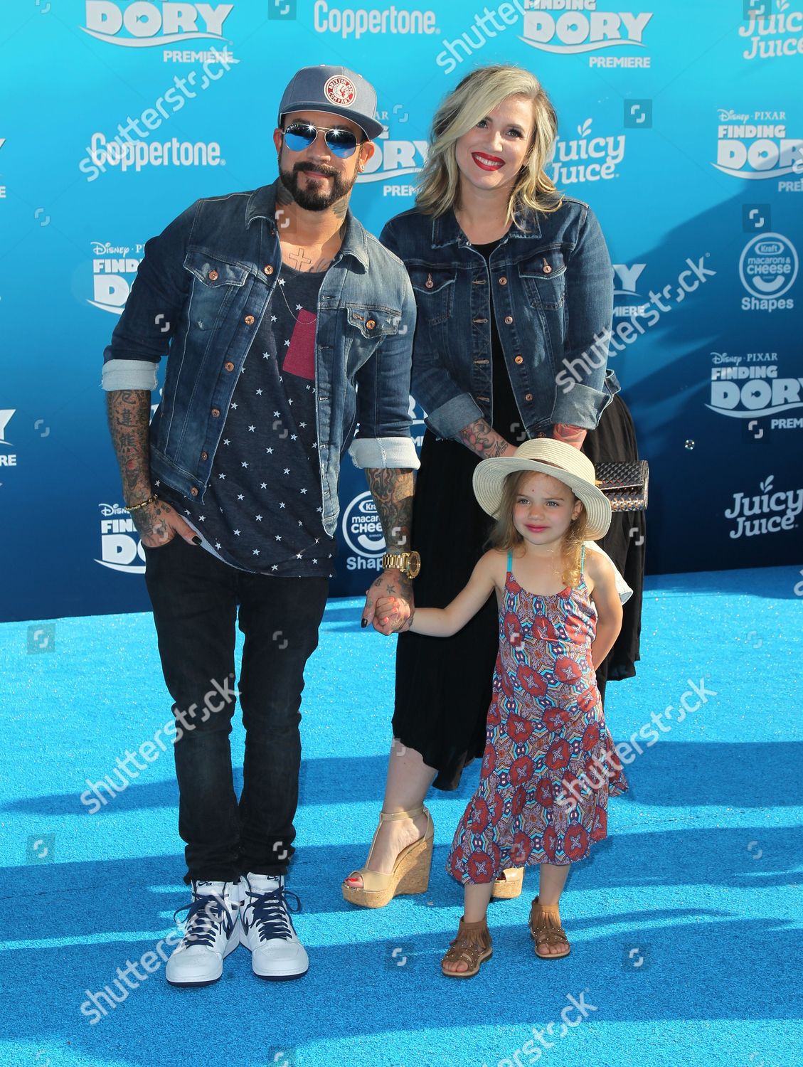 Aj Mclean Rochelle Deanna Karidis Family Editorial Stock Photo - Stock