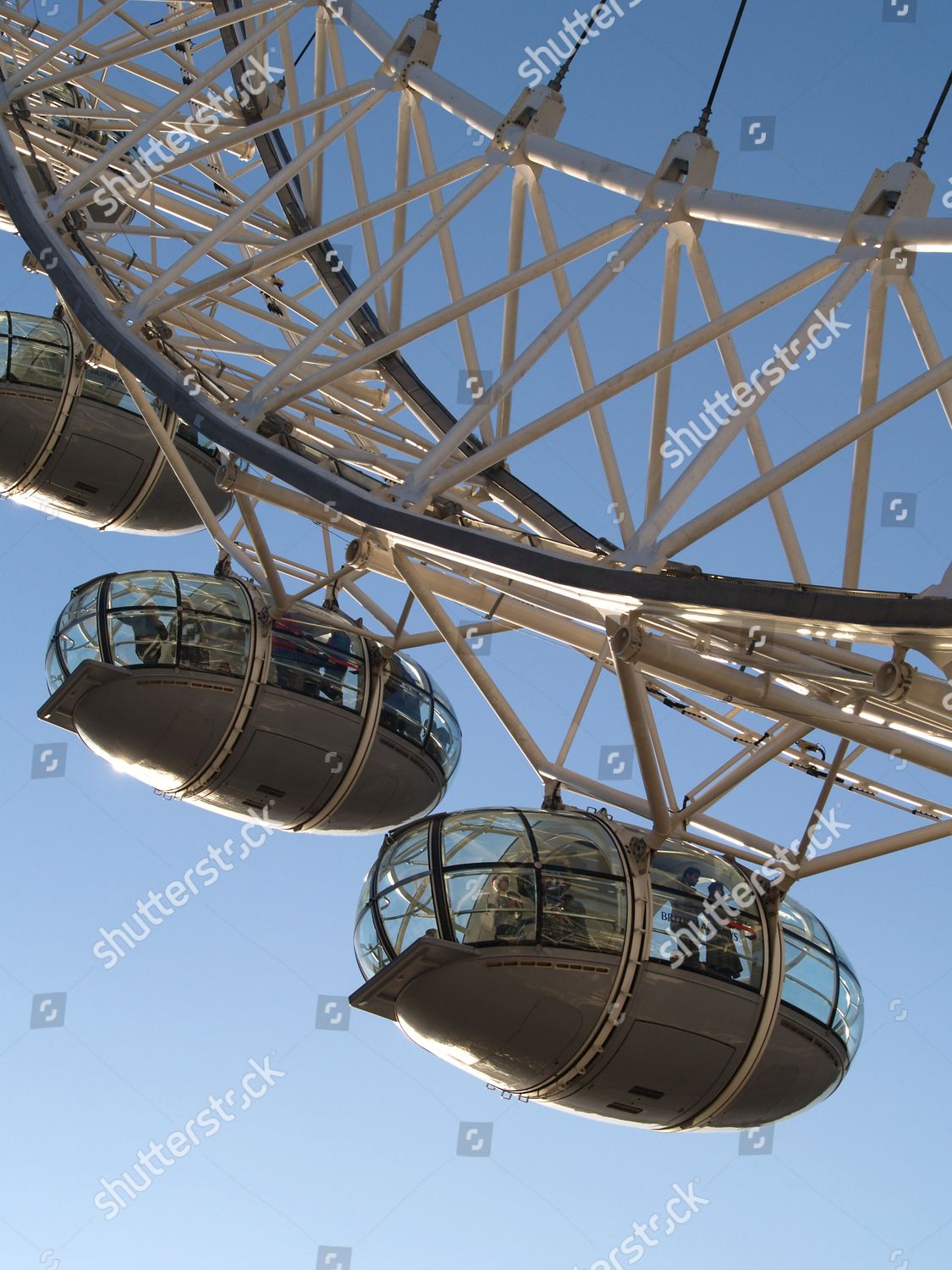 Gondolas On London Eye Millennium Wheel Editorial Stock Photo - Stock ...