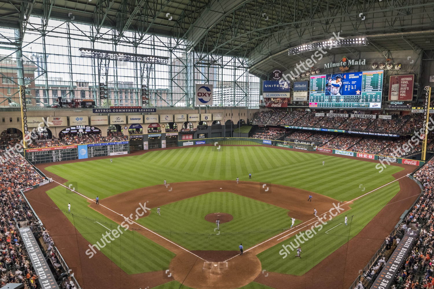 General View Minute Maid Park During Editorial Stock Photo Stock