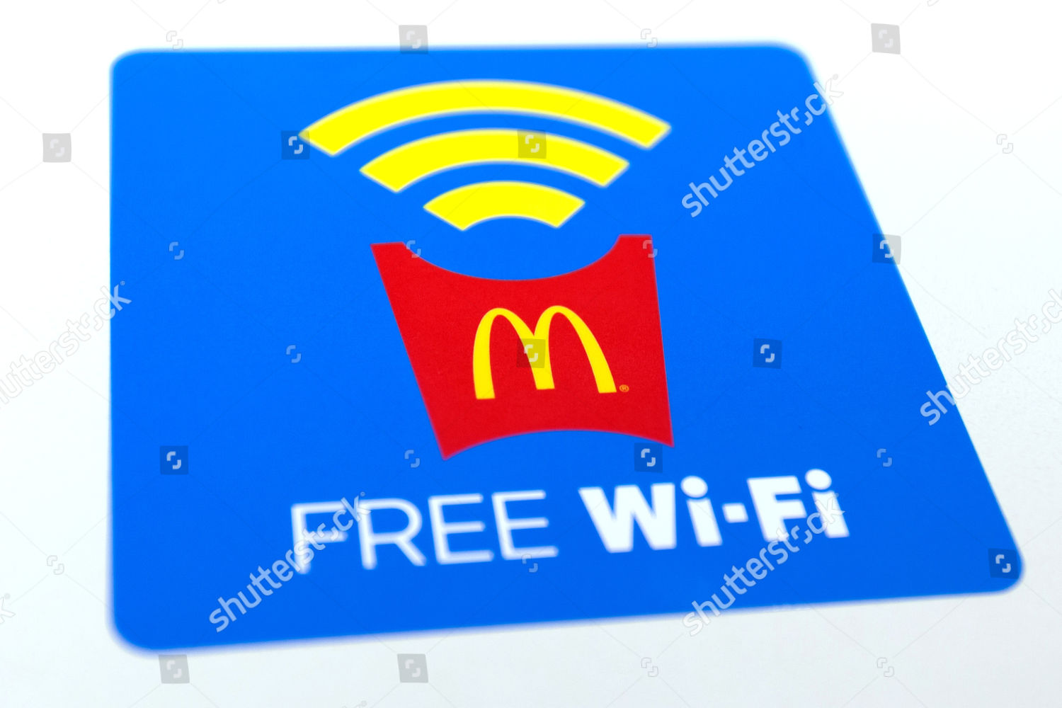 Free Wifi Access Promoted Inside Mcdonalds Azabujuban Editorial Stock Photo Stock Image Shutterstock