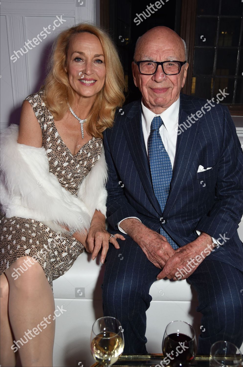 Rupert Murdoch Jerry Hall Editorial Stock Photo - Stock Image
