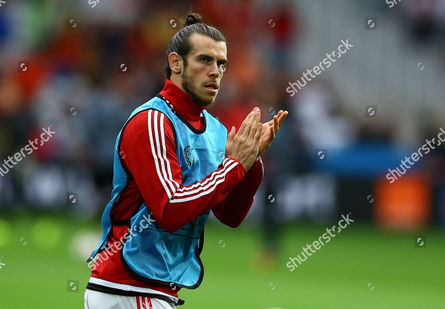 Gareth Bale Wales Warms During Uefa Editorial Stock Photo - Stock Image ...