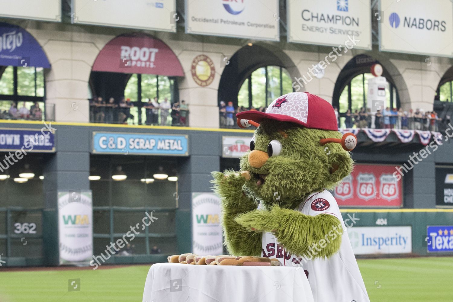 Houston Astros Mascot Orbit During Major Editorial Stock Photo